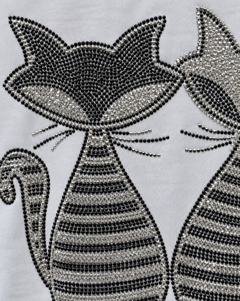 Tshirt CATS WHITE