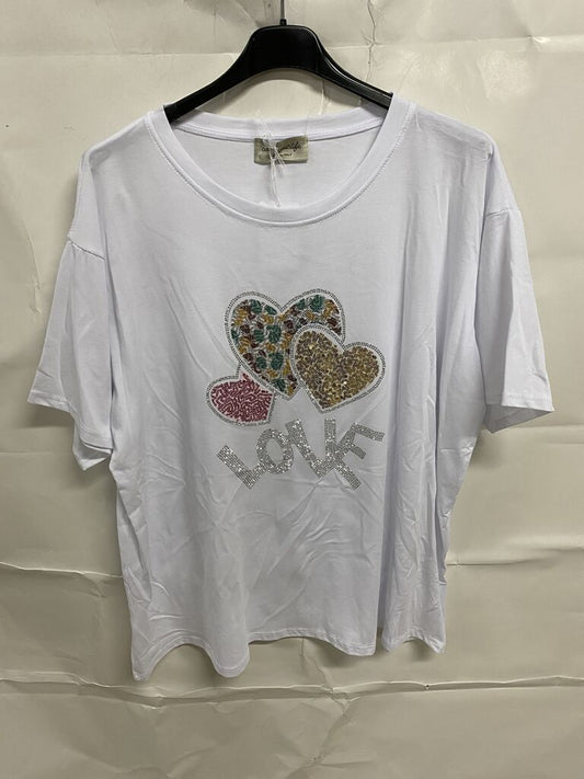 Tshirt LOVE WHITE