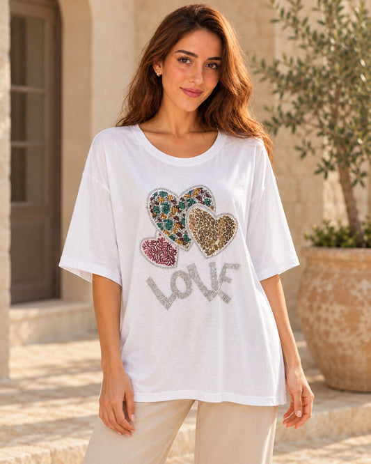 Tshirt LOVE WHITE