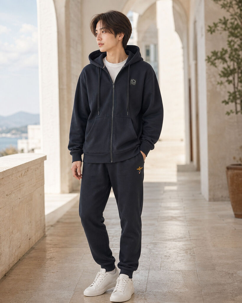 Hoodie Cotton BLACK