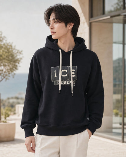 Hoodie Cotton BLACK