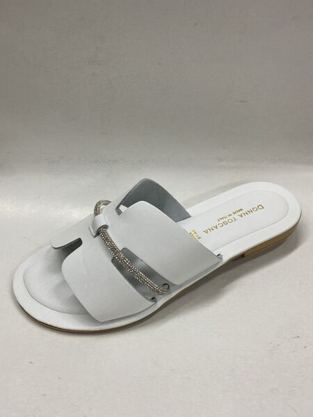 Slipper Nap+Strass BIANCO