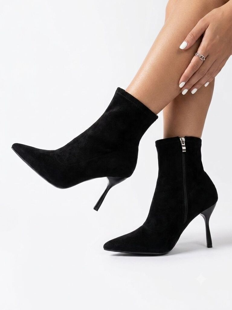 Ankle Boot Suede NERO
