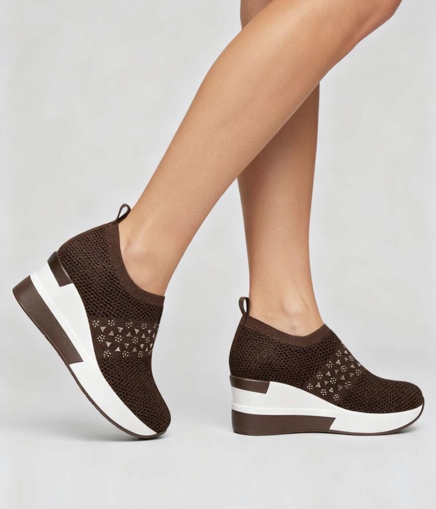 Slip on Sock/Mesh BROWN