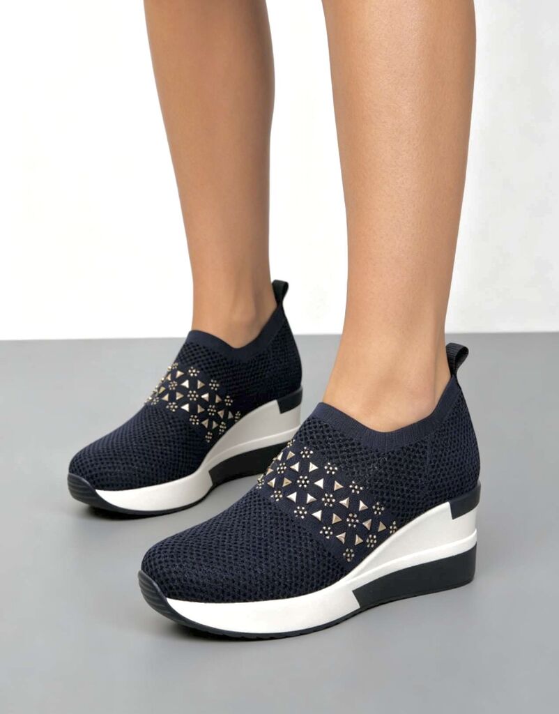 Slip on Sock/Mesh DKBLUE