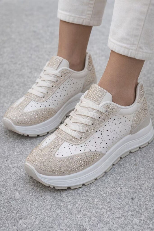 Sneaker Strass BEIGE
