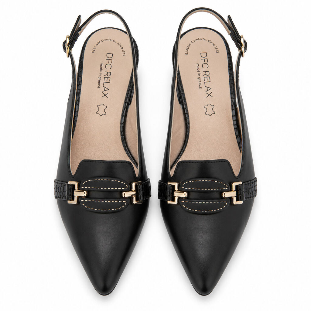 Sling-Back Nappa BLACK