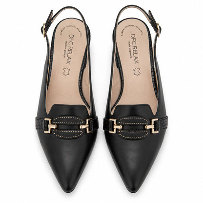 Sling-Back Nappa BLACK