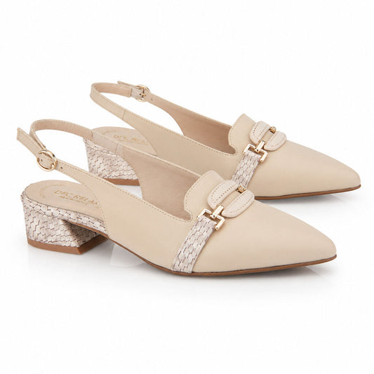 Sling-Back Nappa NOC/BEI