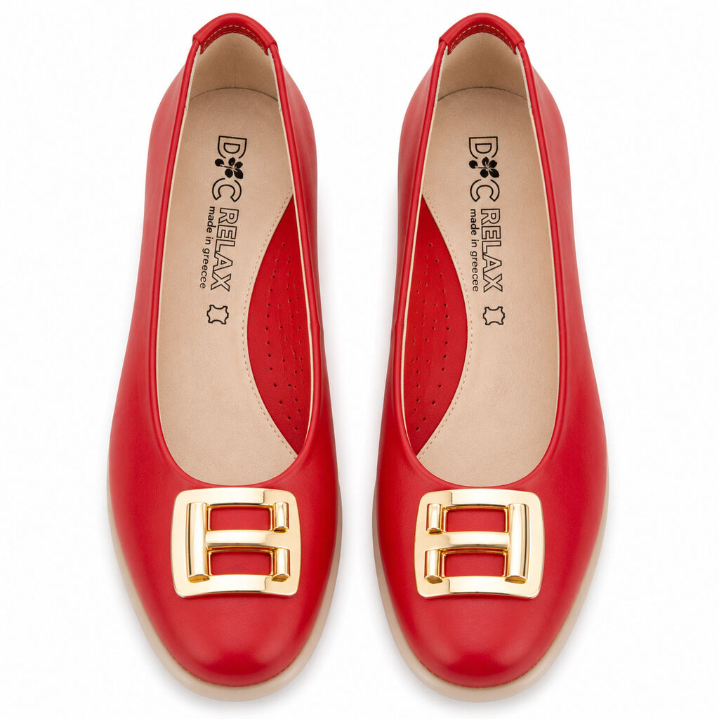 Ballerina Nappa ROSSO