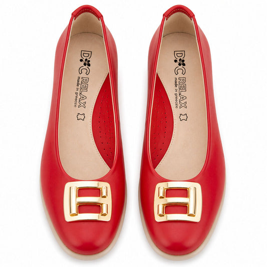 Ballerina Nappa ROSSO