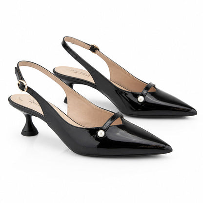 Sling-Back Vernice BLACK