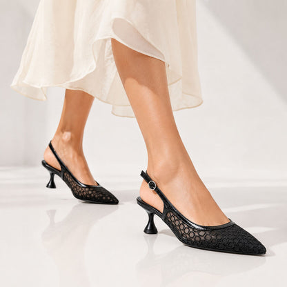 Sling-Back Mesh BLACK