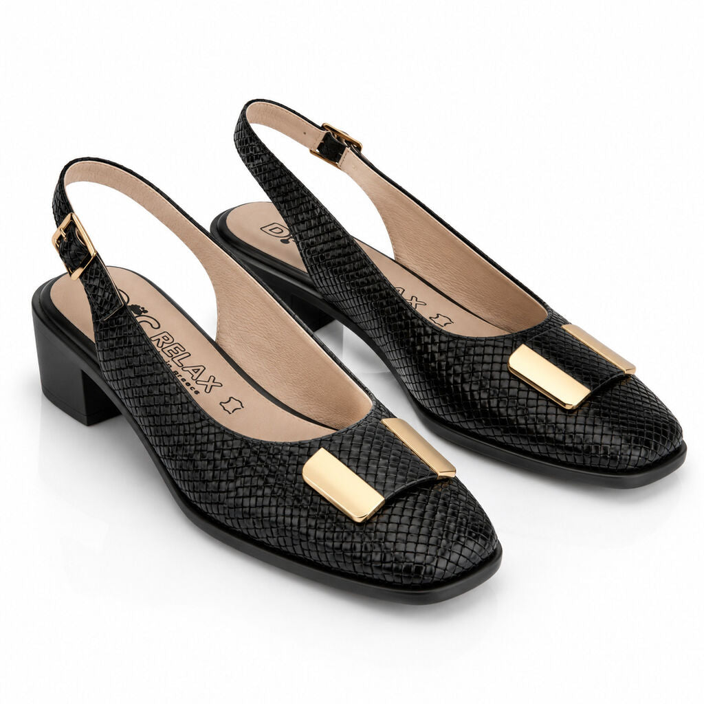 Sling-Back Intreccio BLACK