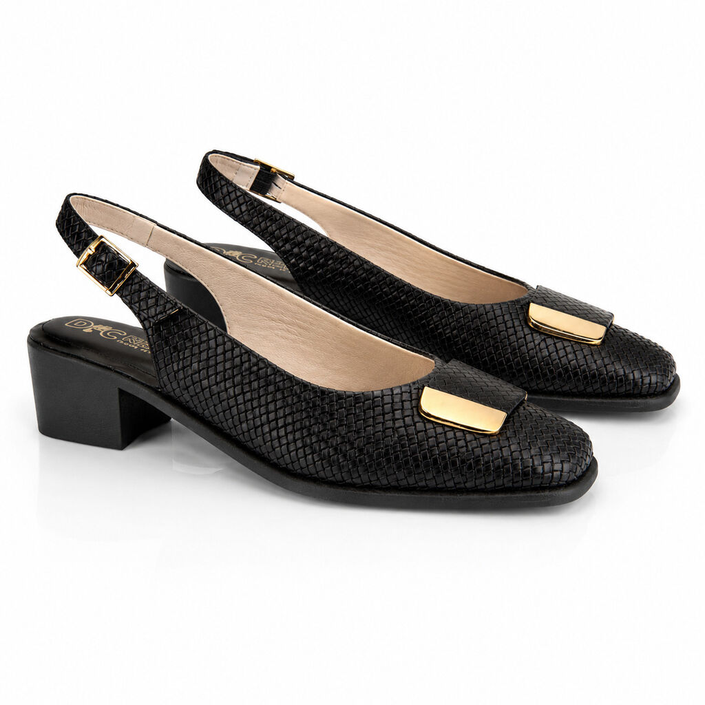 Sling-Back Intreccio BLACK