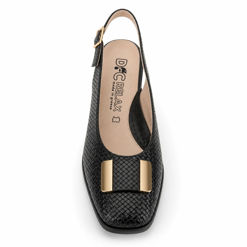 Sling-Back Intreccio BLACK