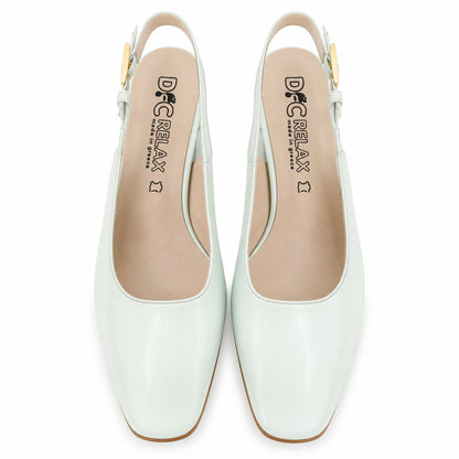 Sling-Back Vernice BLEU
