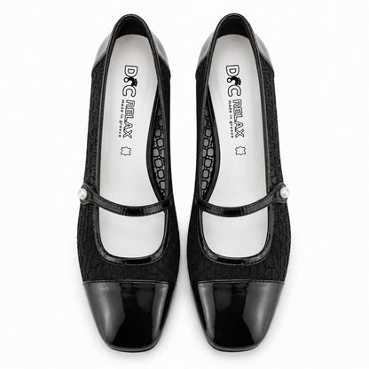 Pump Lam/Mesh BLACK