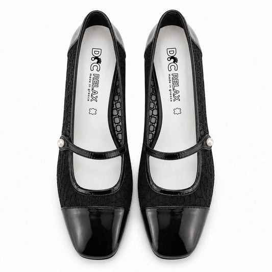Pump Lam/Mesh BLACK