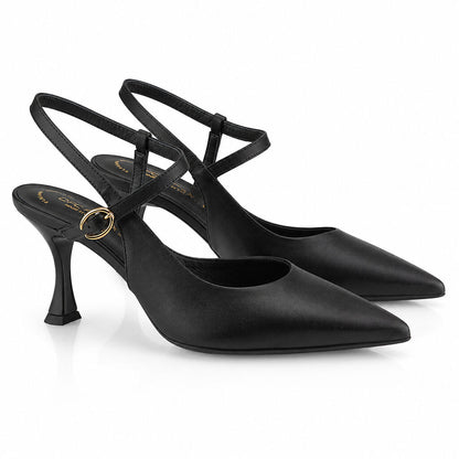 Ankle Strap Pump Nappa BLACK