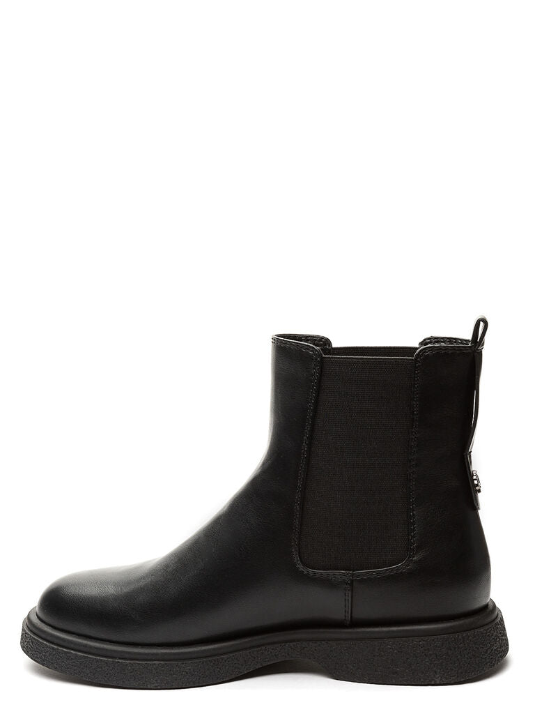 Black Leather Chelsea Boot