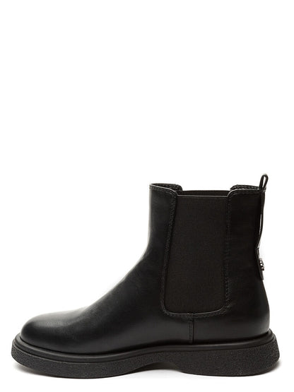 Black Leather Chelsea Boot