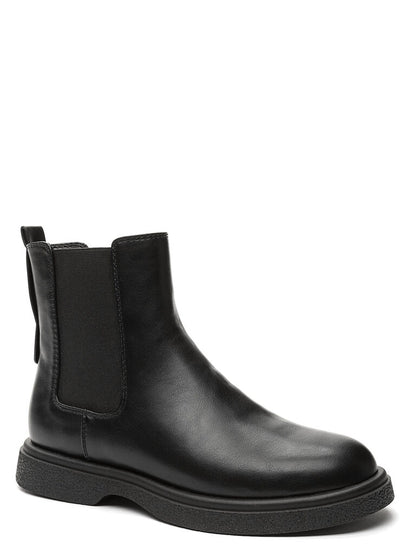 Black Leather Chelsea Boot