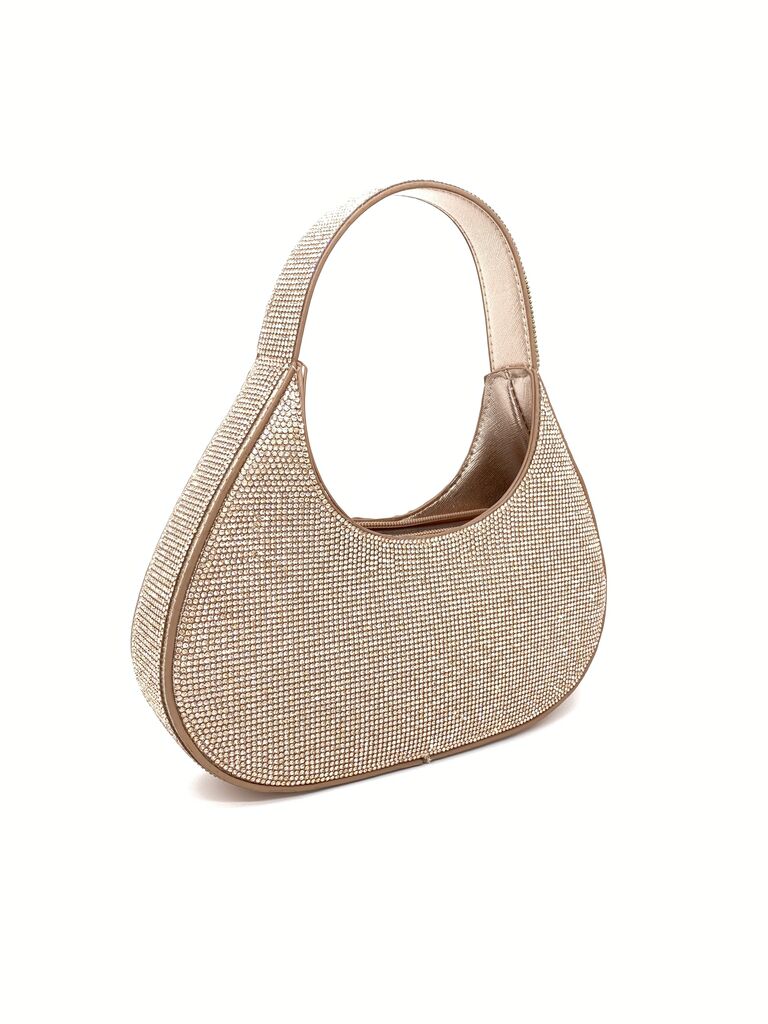 Elegant Rhinestone-Embellished Tote Bag