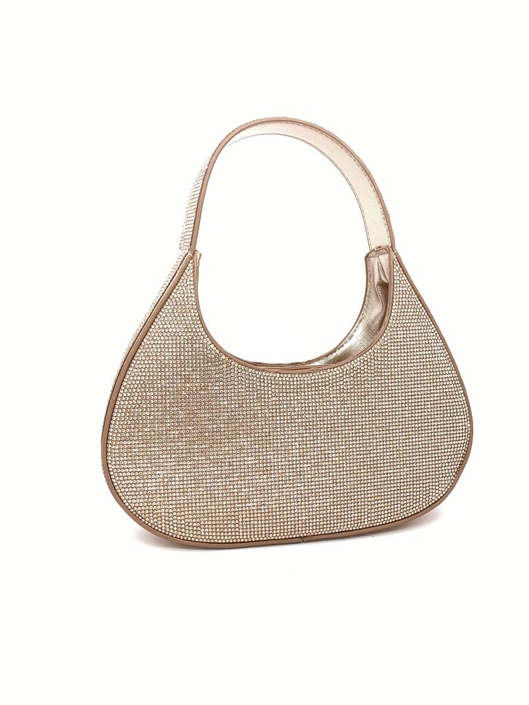 Elegant Rhinestone-Embellished Tote Bag
