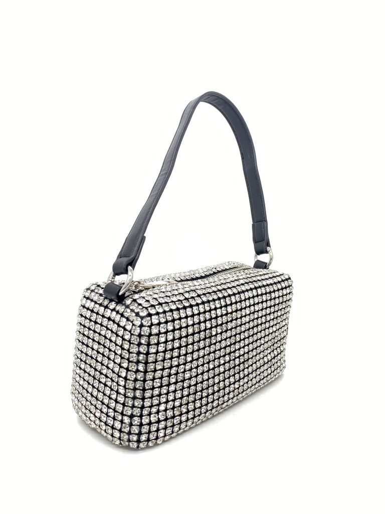 Sparkling Crystal Embellished Shoulder Bag