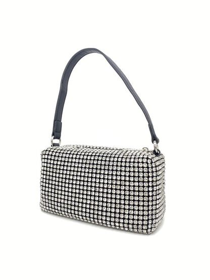 Sparkling Crystal Embellished Shoulder Bag