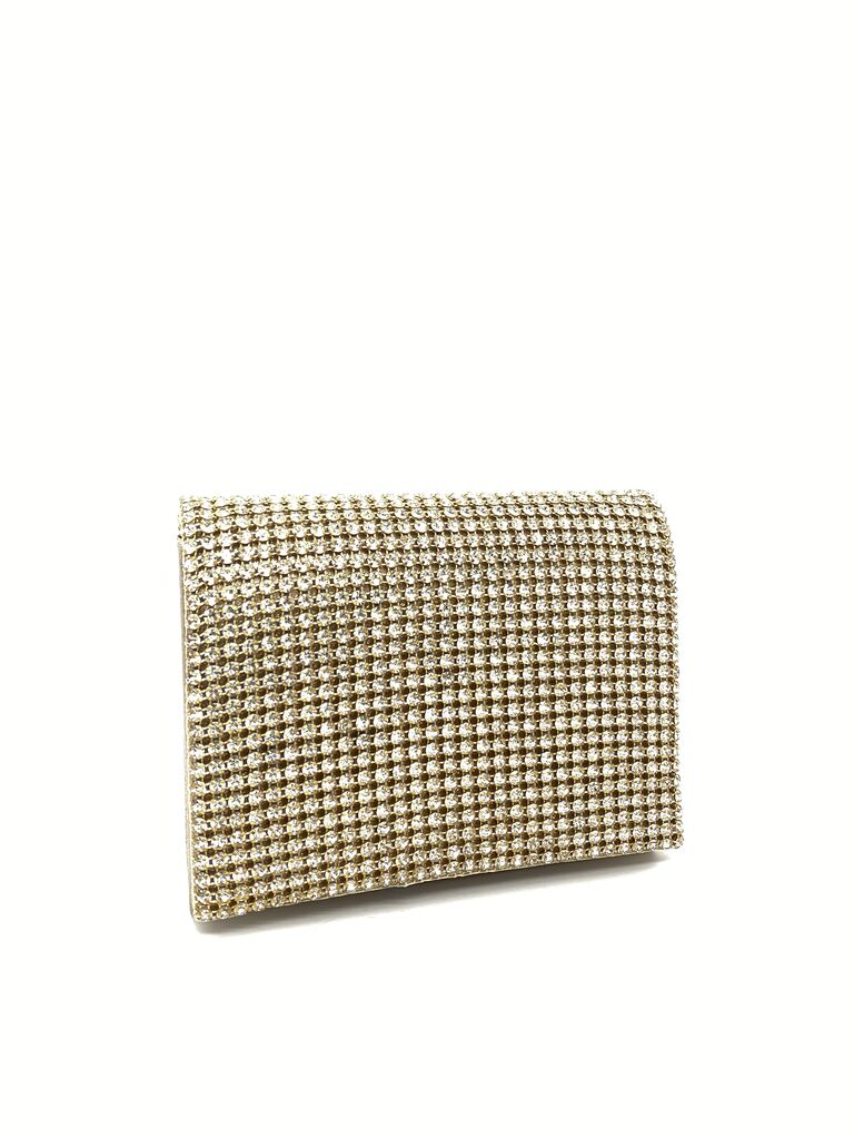 Gold Rhinestone Clutch Evening Accessory