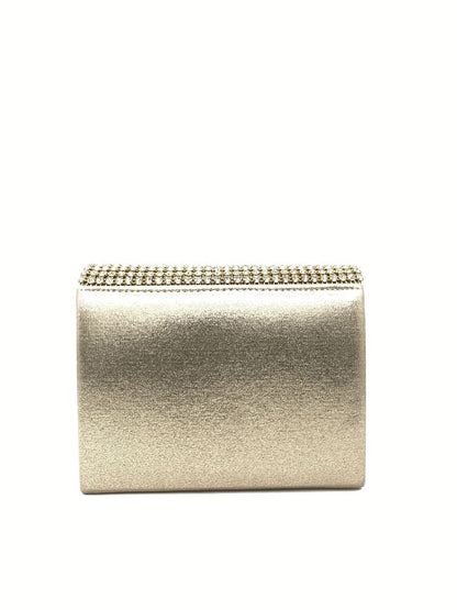 Gold Rhinestone Clutch Evening Accessory