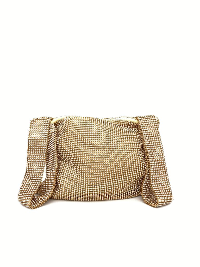 Gold Studded Hobo Bag with Slouchy Design