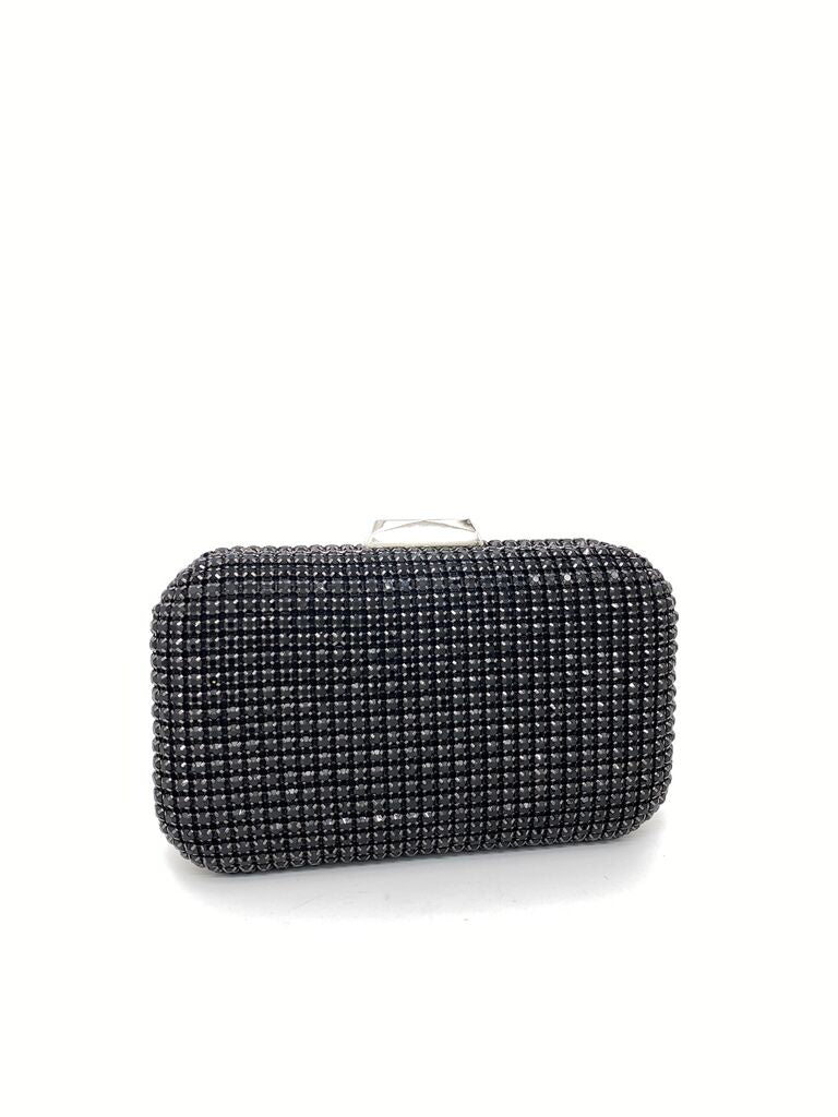 Black Beaded Clutch with Sparkling Finish