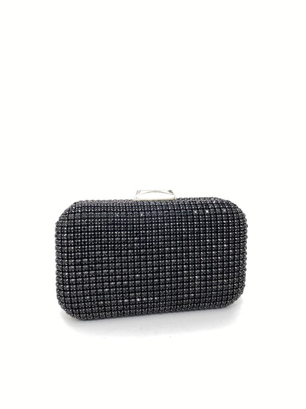 Black Beaded Clutch with Sparkling Finish