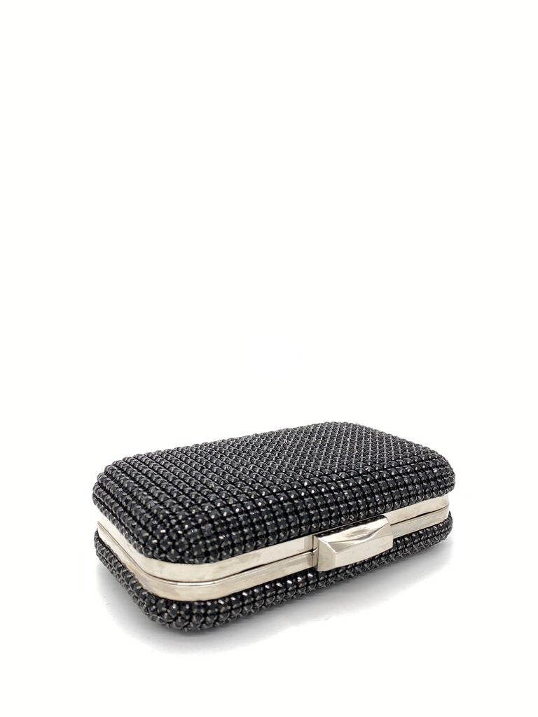Black Beaded Clutch with Sparkling Finish
