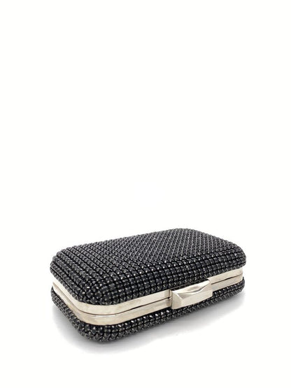 Black Beaded Clutch with Sparkling Finish