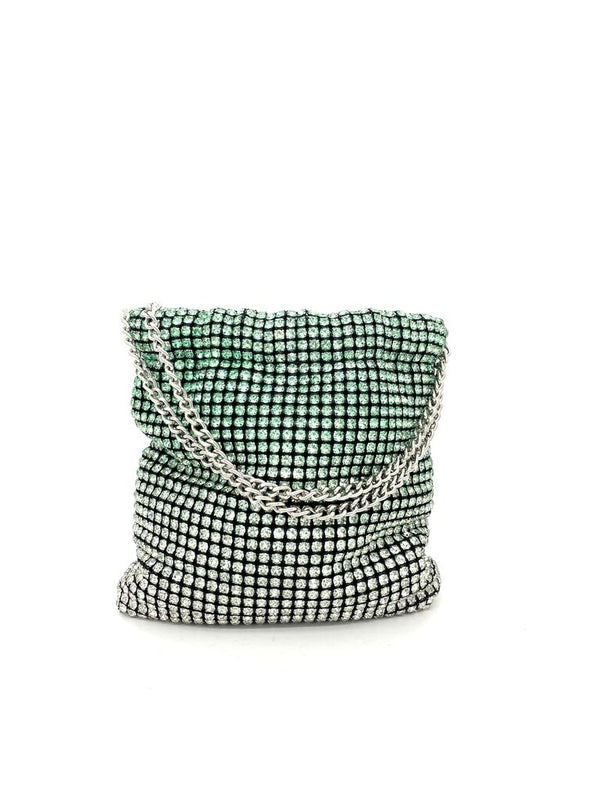 Clutch Strass GREEN