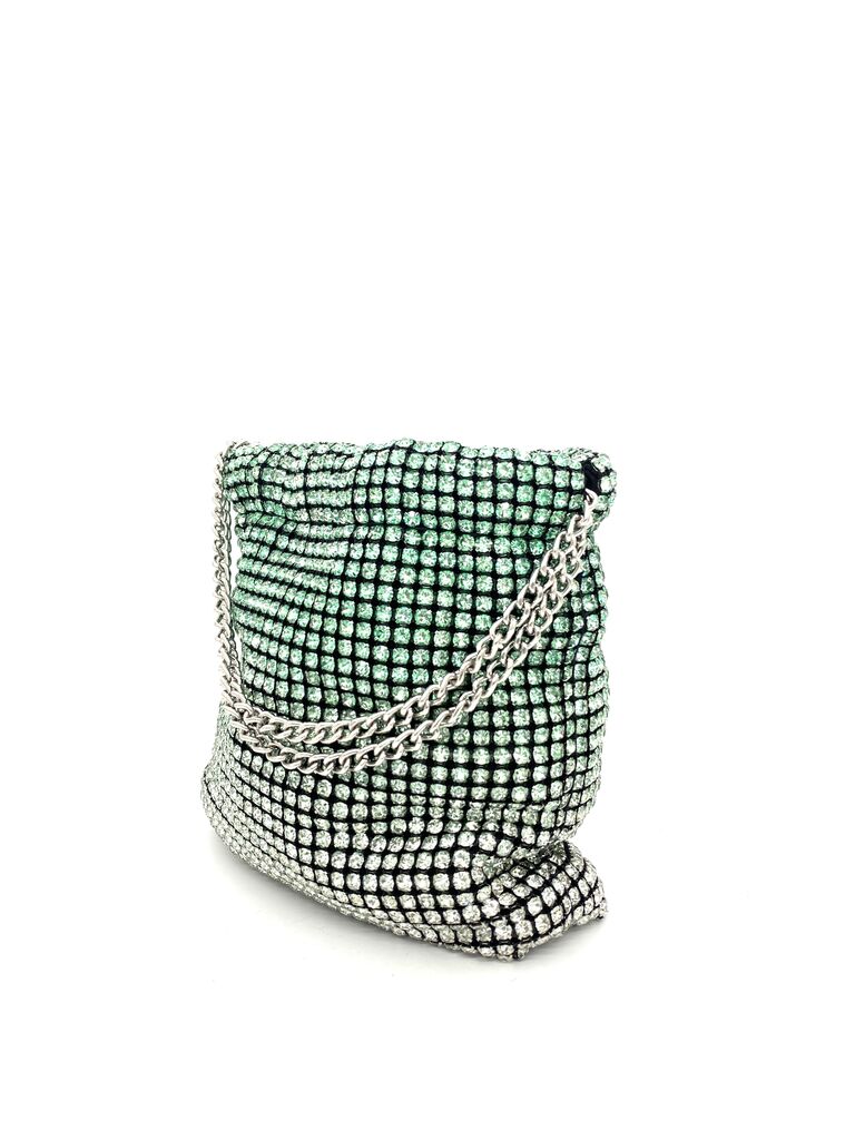Clutch Strass GREEN