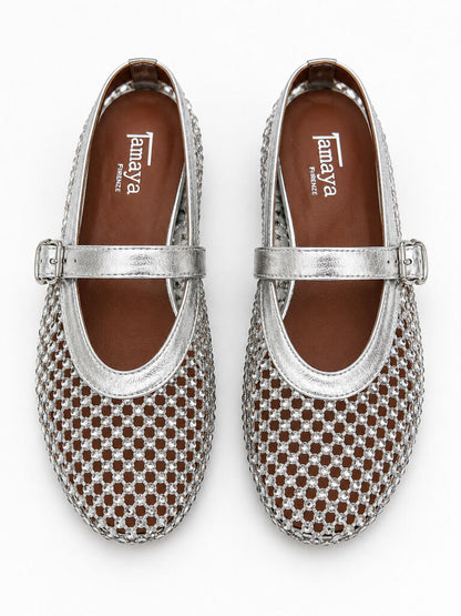 Mary Jane Shoe Strass SILVER