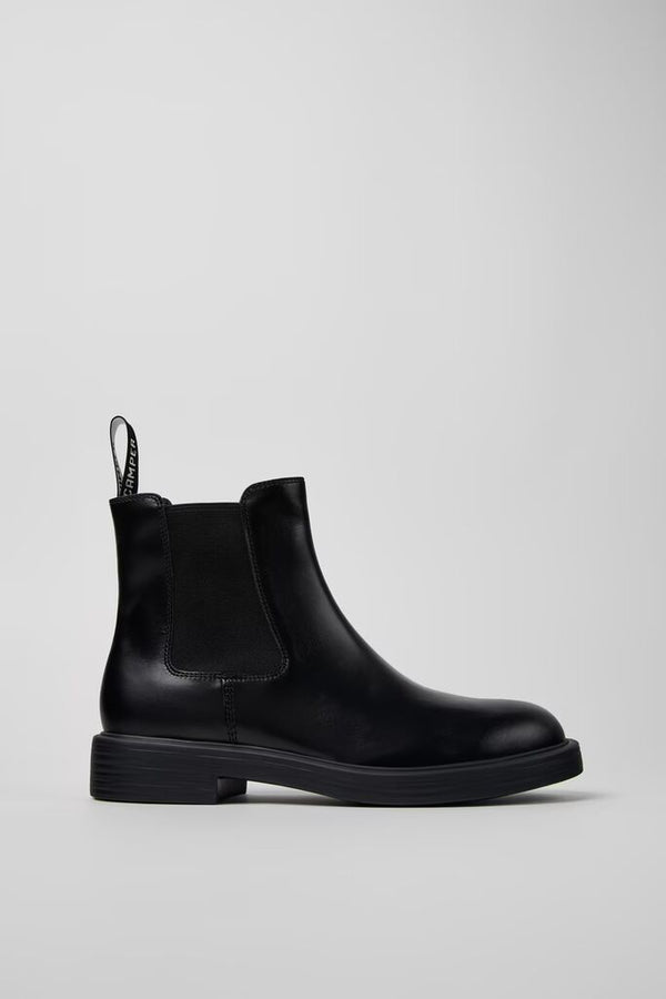 Black Slip-On Chelsea Boot with Elastic Gusset