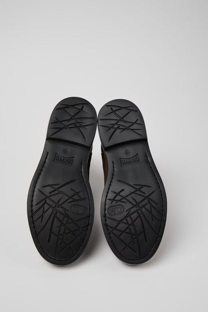 Brown Suede Chelsea Boots with Elastic Sides