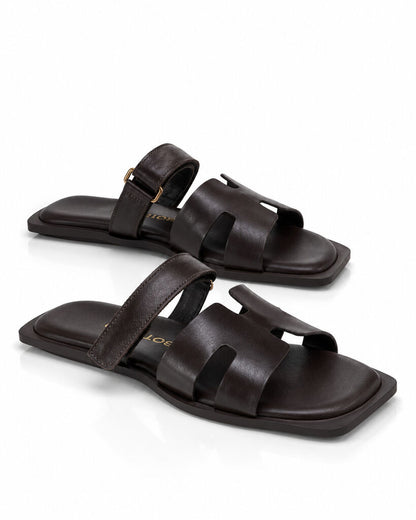Slipper Nappa MARROM