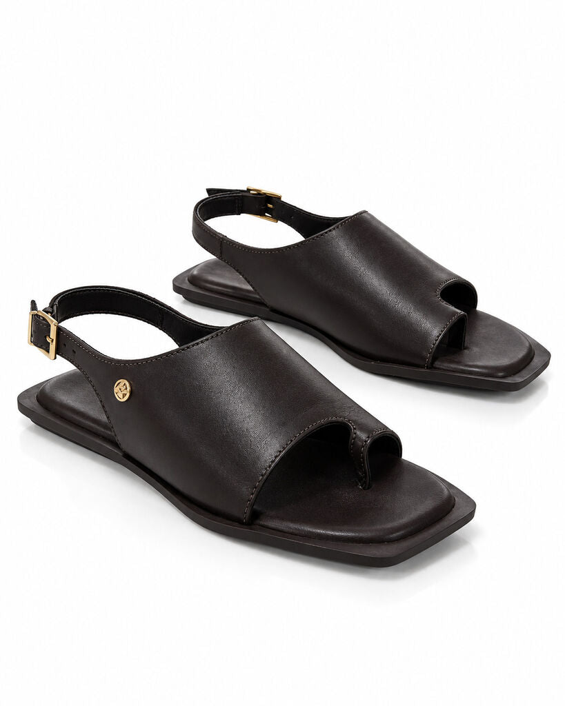 Flat Shoe Nappa MARROM