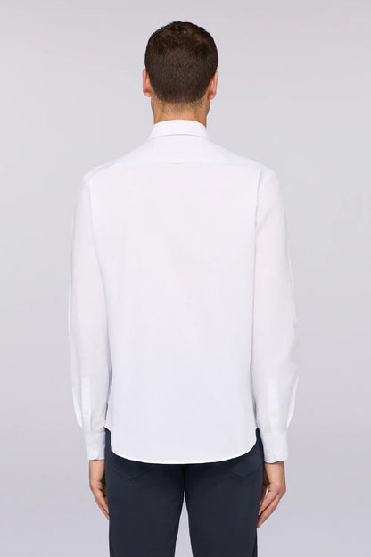 White Crisp Dress Shirt with Classic Design