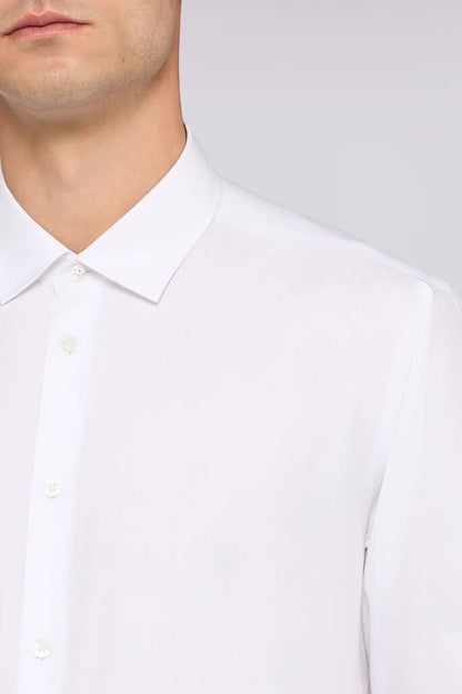 White Crisp Dress Shirt with Classic Design