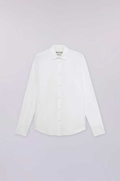 White Crisp Dress Shirt with Classic Design