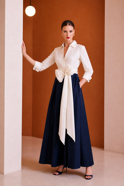 MIDI SHIRTWAIST DRESS Unique MARINO – Pointure