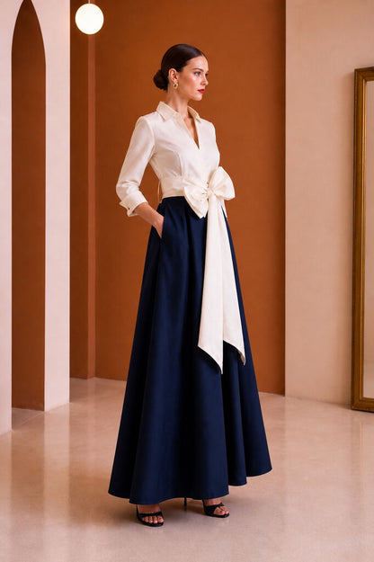 MIDI SHIRTWAIST DRESS Unique MARINO